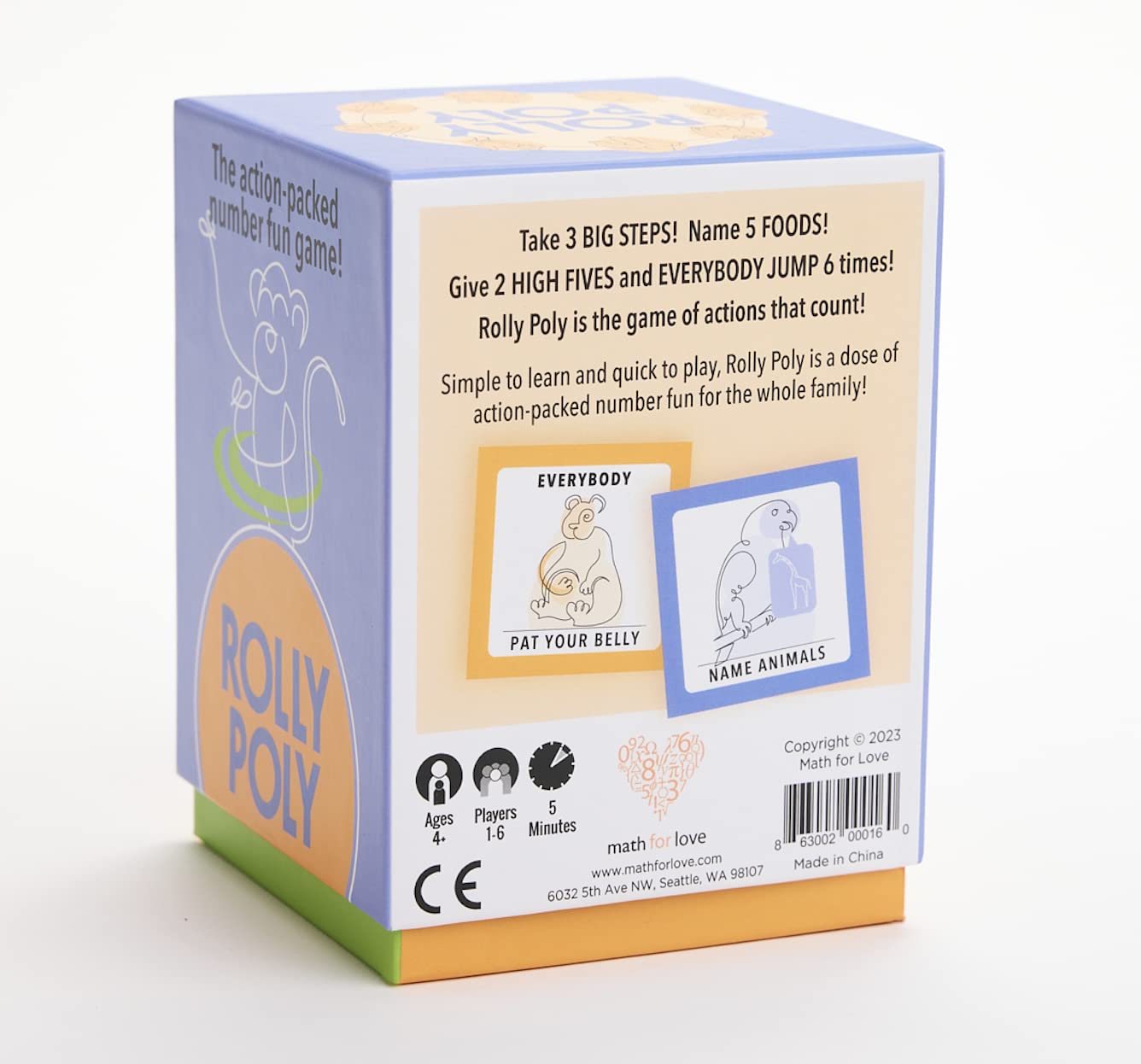 Math For Love Rolly Poly - Action-Packed Number Learning Family Game!