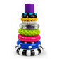 Kidology Ring Stacker Baby Toy For 6+ Month | 9-Piece Sensory Stacking Rings With Rattle | Montessori Learning Toy For Early Bra