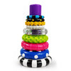 Kidology Ring Stacker Baby Toy For 6+ Month | 9-Piece Sensory Stacking Rings With Rattle | Montessori Learning Toy For Early Bra