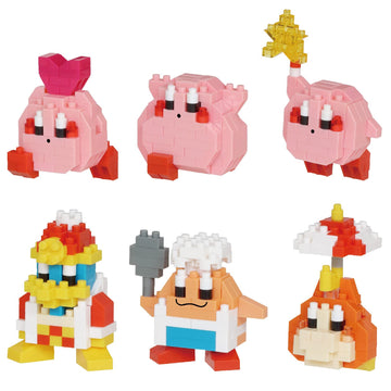 Nanoblock - Kirby - Kirby Assortment 2 (Blind Box Complete Set), Mininano Series Building Kit, Nan22415