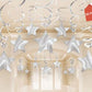 Aimtohome Party Swirl Decorations, Hanging Swirl For Ceiling Decorations, Silver With Star, Pack Of 30