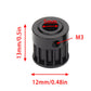 Treehobby Belt Drive Transmission Gears System for Axial SCX10 SCX10 II 90046 1/10 RC Crawler Car Upgrade Parts(Black) (5mm)