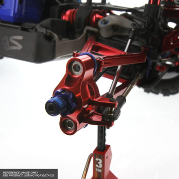 Atomik RC E-Revo 2.0 Front/Rear Axle Carrier, Blue - Replaces 8635 - Compatible with Traxxas