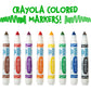 Crayola Washable Markers - Green (12Ct), Kids Broad Line Markers, Bulk Markers For Classrooms & Teachers
