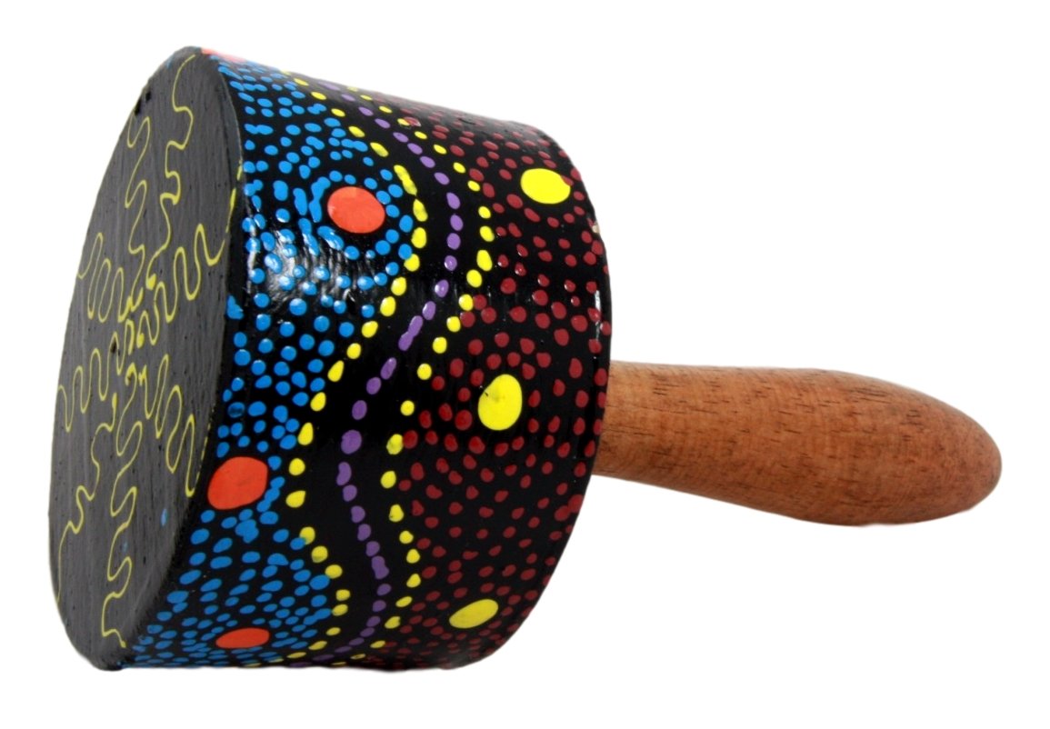 Balikraft Hand Made Wood Artisans Marakas Ombak Colorful Beach Ocean enhanced Maracas Instrument Rumba