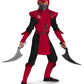 Shadow Ninjas Night Fury Red Viper Ninja Deluxe Boys Costume  10-12