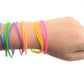 Zugar Land 80s Colorful Neon Jelly Bracelets (7'') Child Size. Retro Rock Pop Star Rainbow Diva Disco Gel Bands (1 Pack - 144 Pc