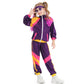 Sayhihi 70s Outfit Boys Girls 80s Tracksuit 70s Costumes for Kids Hip Hop Costume Set Retro Street Dance Sportswear Outfit Kids