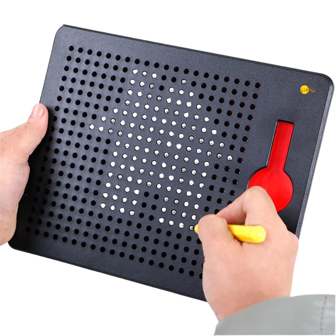Kidoyz Magnetic Drawing Pad for Kids with Stylus Pen | Reusable Magnet Board Learning Toy for Boys & Girls Age 25 Years | Educa
