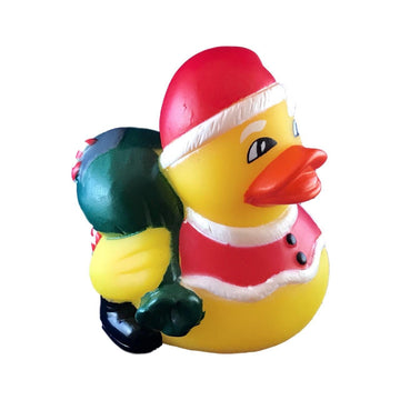 3' Santa Claus Rubber Duck [Sealed Hole, No Mildew] - Baby Safe Bathtub Bathing Toy