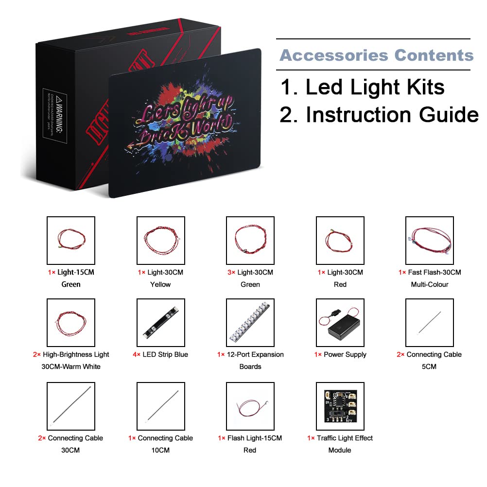Brickbling Lights For Lego Tall Neck 76989 Building Set (Only Lights, No Lego), Diy Lighting Compatible With Lego Horizon Forbid