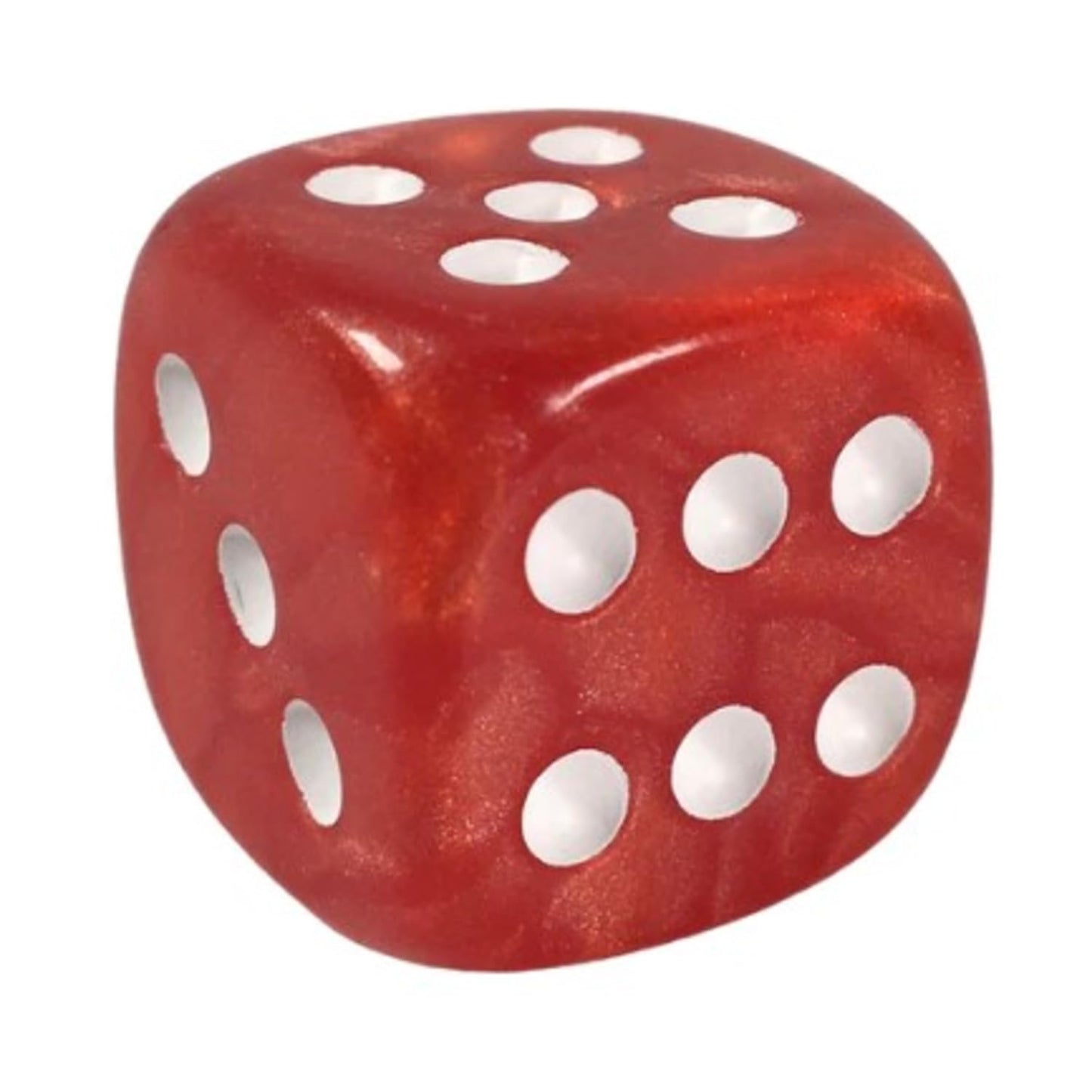 Role 4 Initiative D6 18Mm Marble Red W/White (12)
