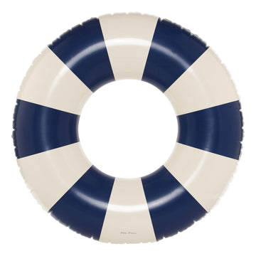 Petites-Pommes Tire Inner Tube for Adults - Durable Swim Ring, Handprinted Classic Striped Design Round Pool Floats, Soft Comfor