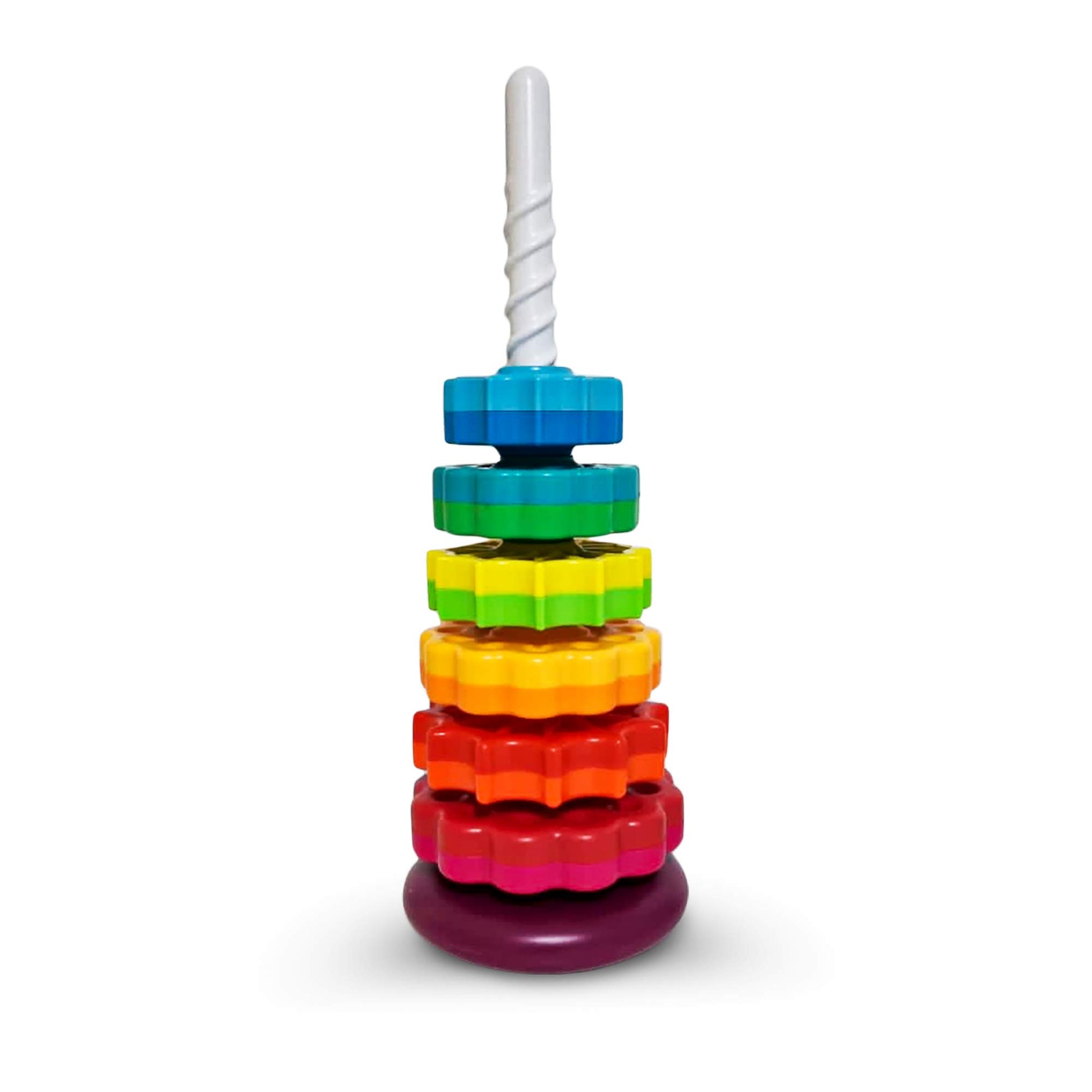 ODELA Spinning Toy - enhanced Stacking Toy for Kids - Strong ABS Plastic - Rainbow Spinning Wheel Toy - Fun and Engaging Brain Development Toys for Kids