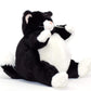 Unipak Black And White Plumpee Cat Plush Toy 9 Inches Tall