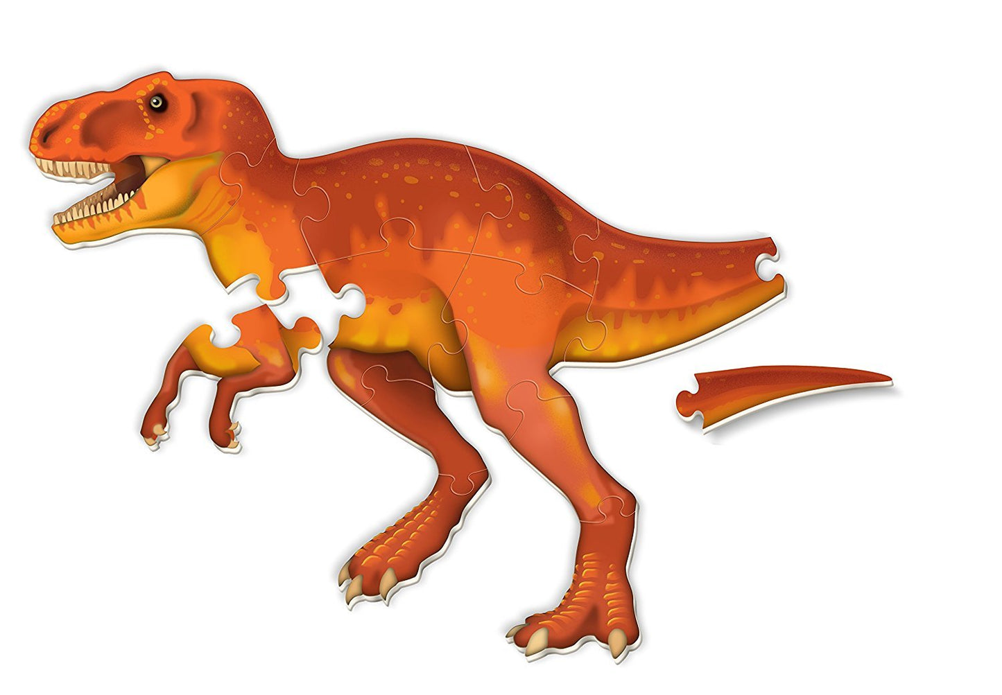 Learning Resources T-Rex Jumbo Dinosaur Floor Puzzle - 20 Pieces, Ages 3+ 3D Puzzles For Kids, Dinosaur Puzzle For Kids, Dinosau