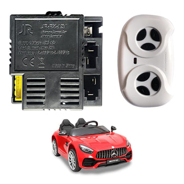 Jr-Rx-12V 7-Pin Socket 2.4G Bluetooth Remote Control And Control Box Receiver Kit For Power Wheel Replacement Accessories, 12V J