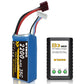 MVMOD 3S LiPo Battery with Charger Kit, 2200mAh 11.1V 35C Lipo Battery with Deans T Connector for RC Airplane RC Quadcopter Heli