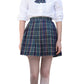 Women`S A-Line Pleated Stripe Plaid Summer Skirt(Xl,Yellow Green Red Stripes)