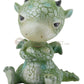 2.75 Inch Cold Cast Resin Green Sulky Dragon Full Of Pout Figurine
