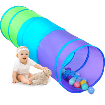 Moncoland Kids Play Tunnel Tent For Toddlers, Colorful Pop Up Crawl Toy Baby Infant Children Or Dog Cat Pet, Collapsible Gift Boy And Girl Game (Colorful Kids Tunnel)