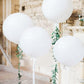 Kockuu 15pcs 24 Inch Heavy Duty White Latex Balloons for Weddings, Baby Showers, Birthdays, New Year's Decorations