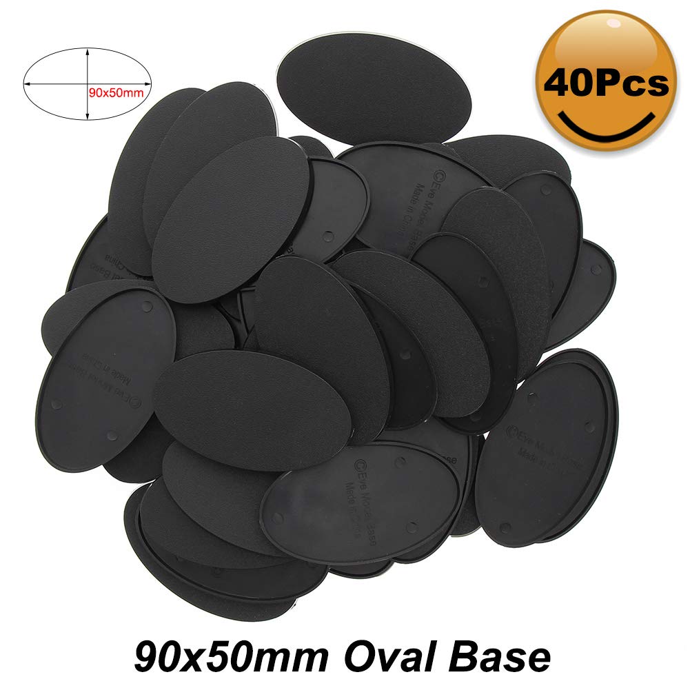 Evemodel Mb990 40Pcs Base 90X52Mm Or 3.54X2.05Inch Plastic Model Bases For Gaming Miniatures Or Wargames Table Games