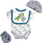 Reborn Baby Doll Clothes Boy 22 Inch Accesories Outfits 5 Piece Set For 20-22 Inch Reborns Doll Newborn Baby Boy Doll Clothing