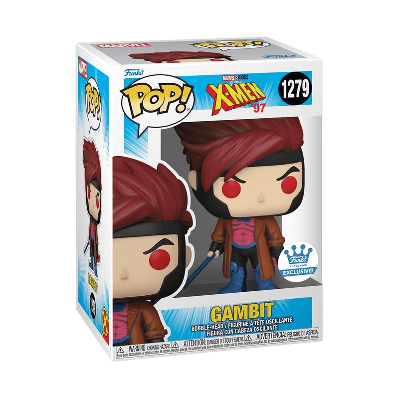 Funko Pop! Marvel X-Men '97 Gambit Vinyl Figure - Red - Shop Exclusive Model 74815