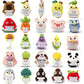 Sasotiye 25Pcs Mini Funny Positive Crochet Animals Bulk Emotional Support Plushies Handmade Emotional Support Crochet Animals In
