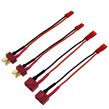 2Pairs T Plug to JST Connector Male Female with 20AWG 10cm Silicone Cable Wire Adapter for RC FPV ESC Speed Controller Lipo Batt