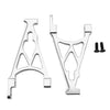 TOP SPEED RC WORLD Alloy Rear Shock Tower Set Silver for Hpi Rovan Km Baja 5B 5T 5SC