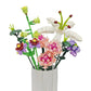 Wulobooi Flower Bouquet Building Set For Adults, Artificial Flowers With Lily Carnation Botanical Collection, 514 Pcs Romantic G