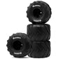 OGRC 1.0 RC Monster Truck Wheel Rim Tires Set for FCX24 SCX24 C10 JLU Deadbolt Gladiator Bronco 1/24 Crawler Car (Black)