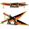 SATHIBI 82.6in Demon Slayer decorative replica blades Building Set Tengen Uzui Demon Slayer decorative replica blade Building Block with Stand Model Kits Katana Toy Creative Gifts for Demon Slayer Fan mature-themeds and Kids Boys 8-14 (1478 PCS)