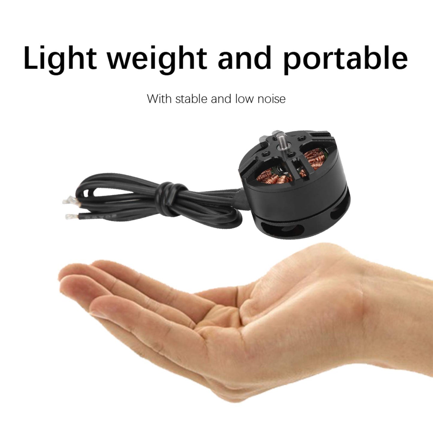 VGEBY Brushless Motor,BE1806 2300KV Brushless Motor Replacement with Adapter Fit for RC Quadcopter/Multicopters RC car Motor Mod