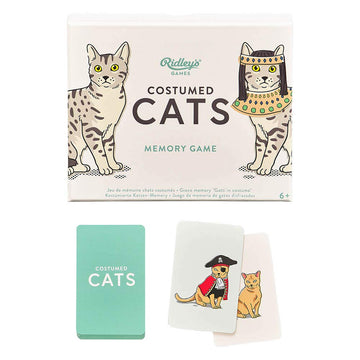 Ridley’S Costume Cats Memory Game – Includes 50 Matching Cards And Instructions – Memory Card Game Featuring Well-Dressed Cats – Fun For All Ages, Makes A Great Gift Idea