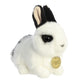 Aurora® Realistic Miyoni® Rex Rabbit Stuffed Animal - Lifelike Detail - Cherished Companionship - Black And White 8 Inches
