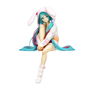 FURYU Corporation-Hatsune Miku Noodle Stopper Figure -Rabbit Ear Hood Pajama-