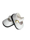 14.5'' American Doll Shoes- Mary Jane Black,Red,White,Pink- Shiny Shoe (White)