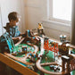 Kidkraft 17850 Waterfall Mountain Wooden Train Set & Table With 120 Pieces, 3 Storage Bins