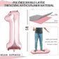 Goer Number 16 Balloons For 16Th Birthday Sweet 16 Party Decorations,42 Inch Jumbo Foil Helium 61 Balloons For 61St Birthday Party Decoration (Rose Gold)