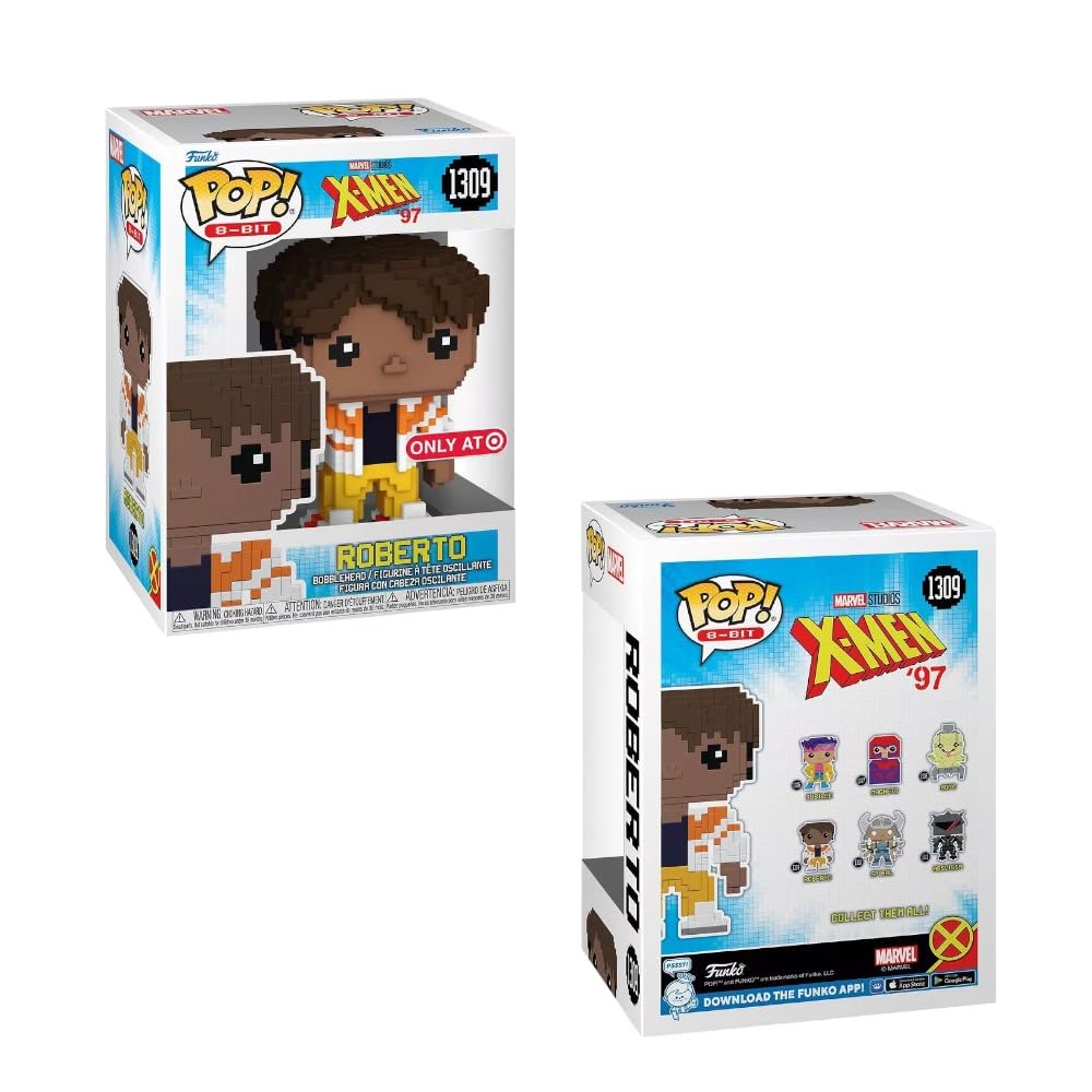Funko Pop! Marvel: X-Men '97-8-Bit Roberto (Target Exclusive), 74443