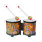 Atorse 5 And 6 Bongo Drum Set With Wood Drumsticks For Girls Boys Birthday Gift Face