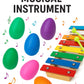 Giftexpress 50 Pcs Easter Egg Shakers For Kids - Colorful Percussion Musical Maracas For Toddlers, Baby Sensory Toys, Easter Bas