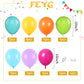 FEYG Rainbow Balloons - 50PCS Multicolor Latex Balloons for Birthday, Wedding, Baby Shower & DIY Party Decorations