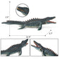 RCOMG Mosasaurus Dinosaur Toy Figure - 2.5 Prehistoric Sea Monster, Educational Party Favor, Cake Topper, Bath Pool Toy