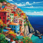 Tulip N Turtle Cliff Side Diy Acrylic Paint By Number Kit For Adults Beginner Canvas Painting By Number Acrylic Painting. Wall D