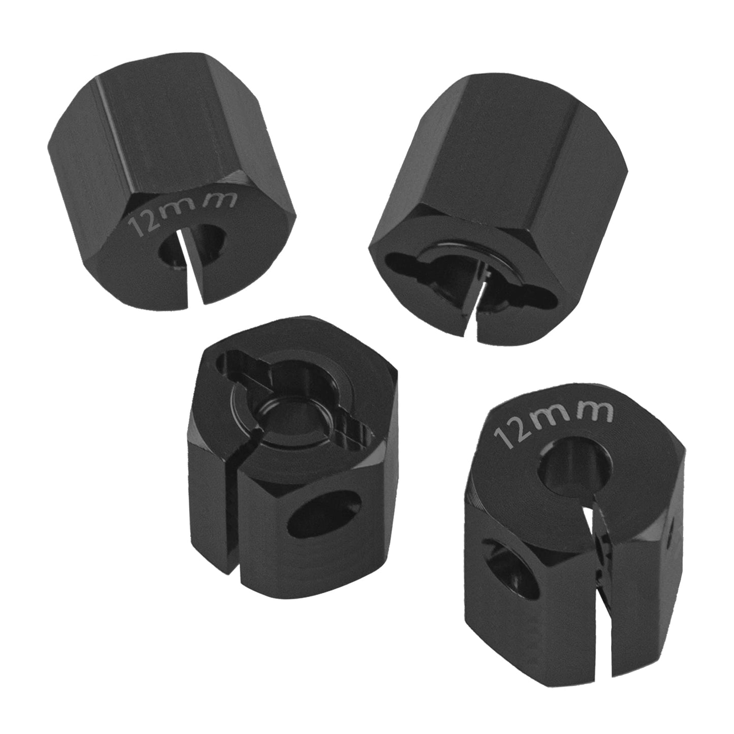 Vgoohobby Aluminum Alloy 12mm Wheel Hex Hub Drive Adapters with Pins Screws Compatible with Axial SCX10 HSP HPI Tamiya Redcat 1/
