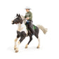 Papo Cowboy and Horse Figurine - Hand-Painted Collectible - Model 51573 - Multicolor - Suitable for Ages 3 and Up